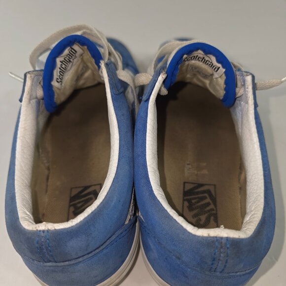 VANS BLUE SUEDE LEATHER LACE UP SHOES LOW TOP MEN'S SIZE 8 WOMEN'S SIZE 9.5 .... - Picture 9 of 16